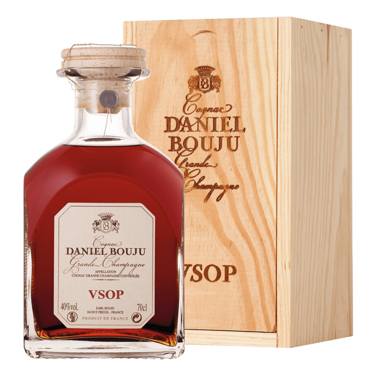 COGNAC GRANDE CHAMPAGNE DANIEL BOUJU (1 pz) CARAFON V.S.O.P 10 ANNI
